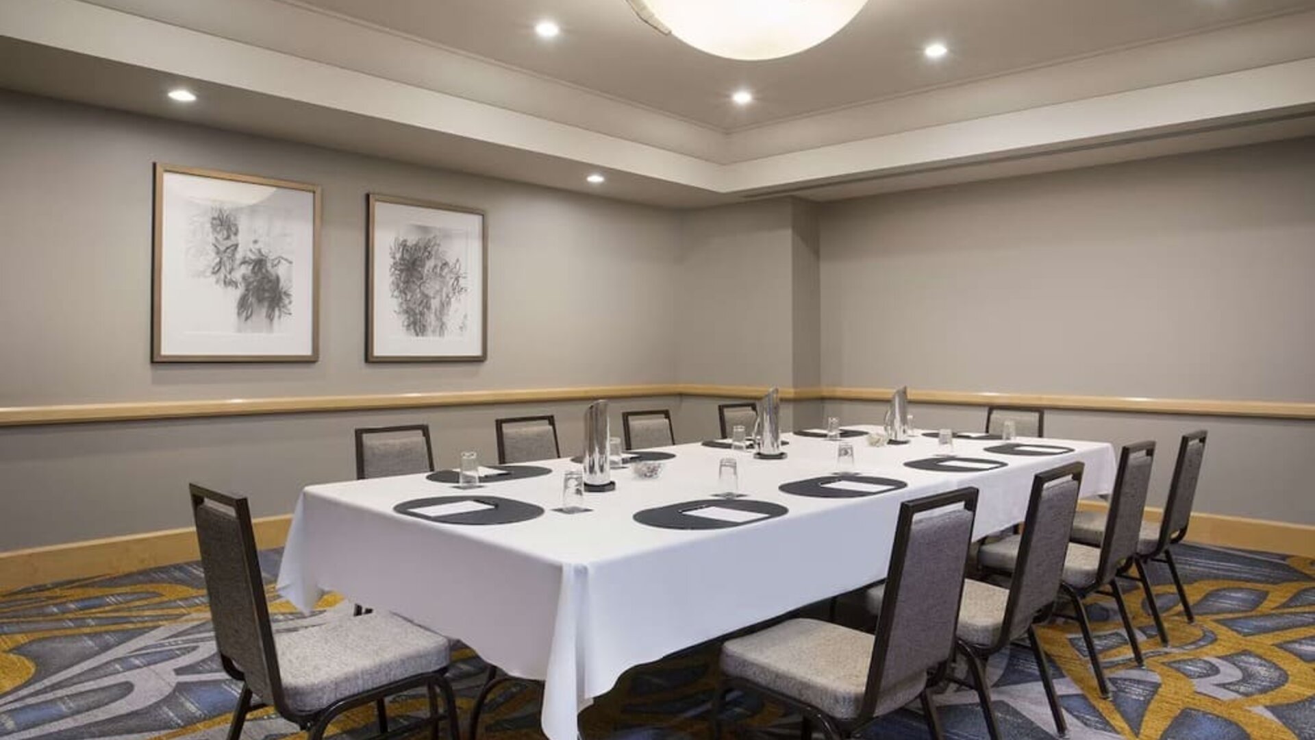 Professional meeting room at New York Hilton Midtown.