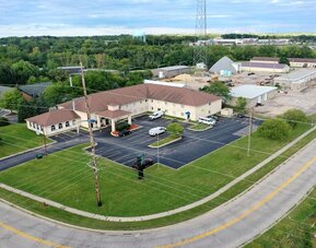Hotel exterior at Quality Inn & Suites Woodstock Near Lake Geneva.