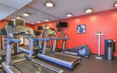 Fitness center at Towneplace Suites By Marriott Arundel Mills.