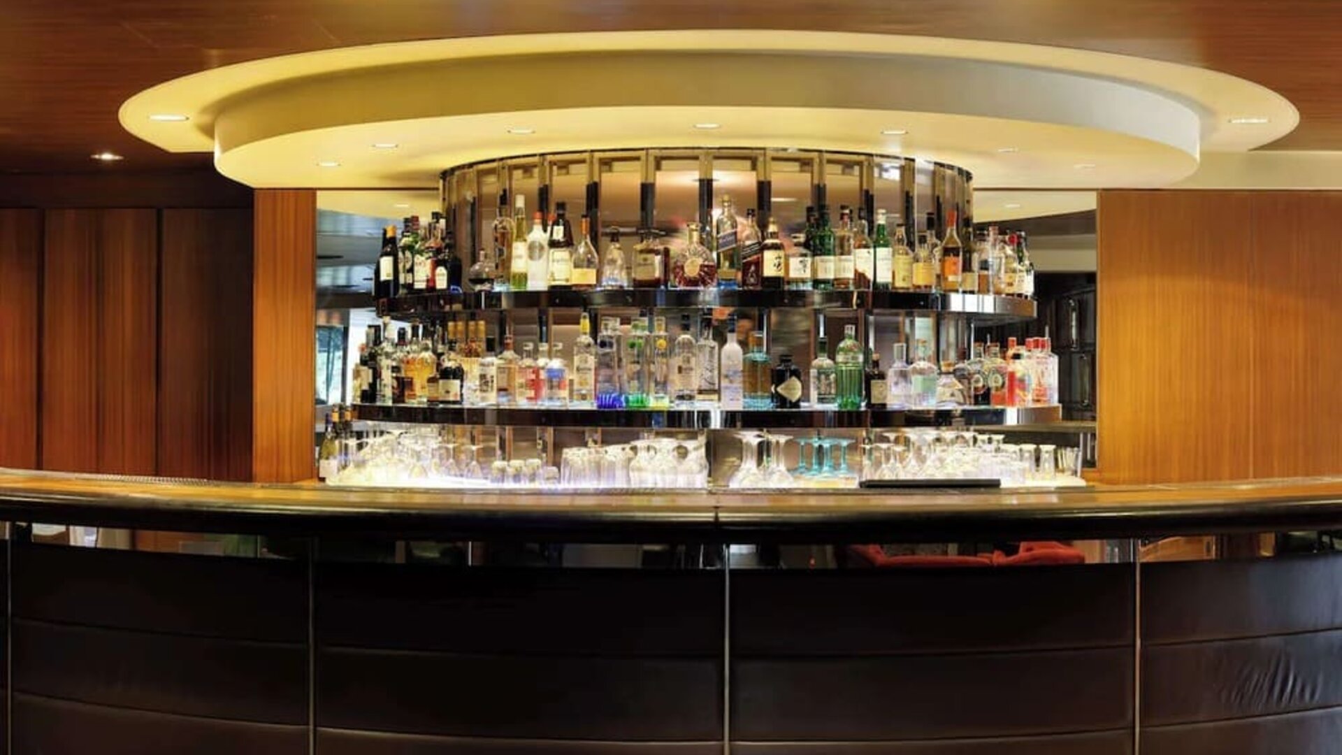 Hotel bar at Hilton London Syon Park.