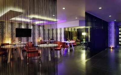 Bar seating at Hilton London Syon Park.