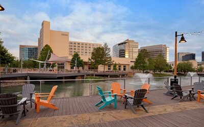Boardwalk with a great view at Hilton Dallas/ Plano Granite Park.