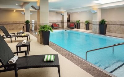 Refreshing indoor pool at Embassy Suites By Hilton St. Louis Downtown.