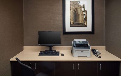 Business center available at Embassy Suites By Hilton St. Louis Downtown.