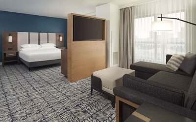 Day use room with living area at The Chifley Houston, Tapestry Collection By Hilton.