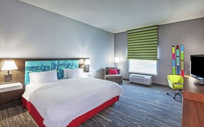 Day use room at Hampton Inn & Suites Houston-Bush Intercontinental Aprt.