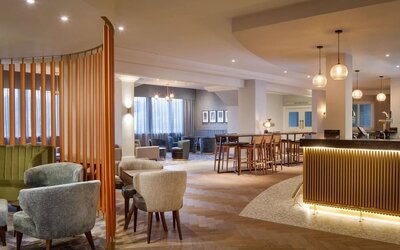 Lobby and lounge at DoubleTree By Hilton London Elstree.