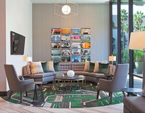 Coworking space at Homewood Suites By Hilton Los Angeles International Airport.