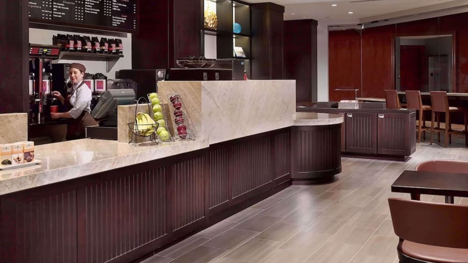 Dining area at Royal Sonesta Houston Galleria.