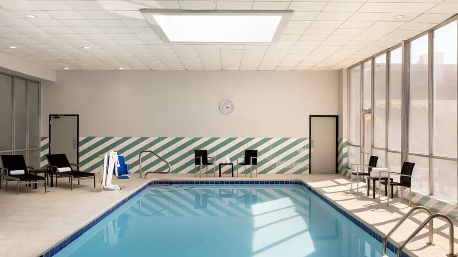 Indoor pool at DoubleTree By Hilton Fort Worth South.
