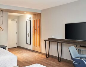 King room with TV at Tru By Hilton Ft. Lauderdale Airport.