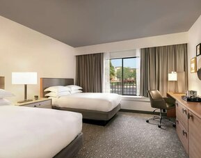 Day use twin room with work desk at Hilton Scottsdale Resort & Villas.