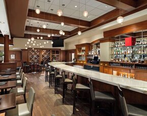 On-site bar with lounge seating at Hilton Scottsdale Resort & Villas.