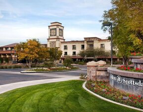Entrance at Hilton Scottsdale Resort & Villas.
