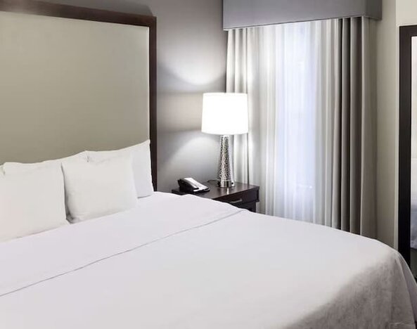 Day use room with king bed at Homewood Suites By Hilton San Jose Airport-Silicon Valley.