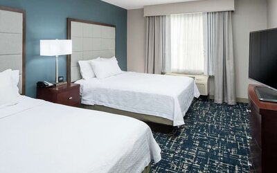 Day use twin room at Homewood Suites By Hilton Fresno Airport/Clovis.