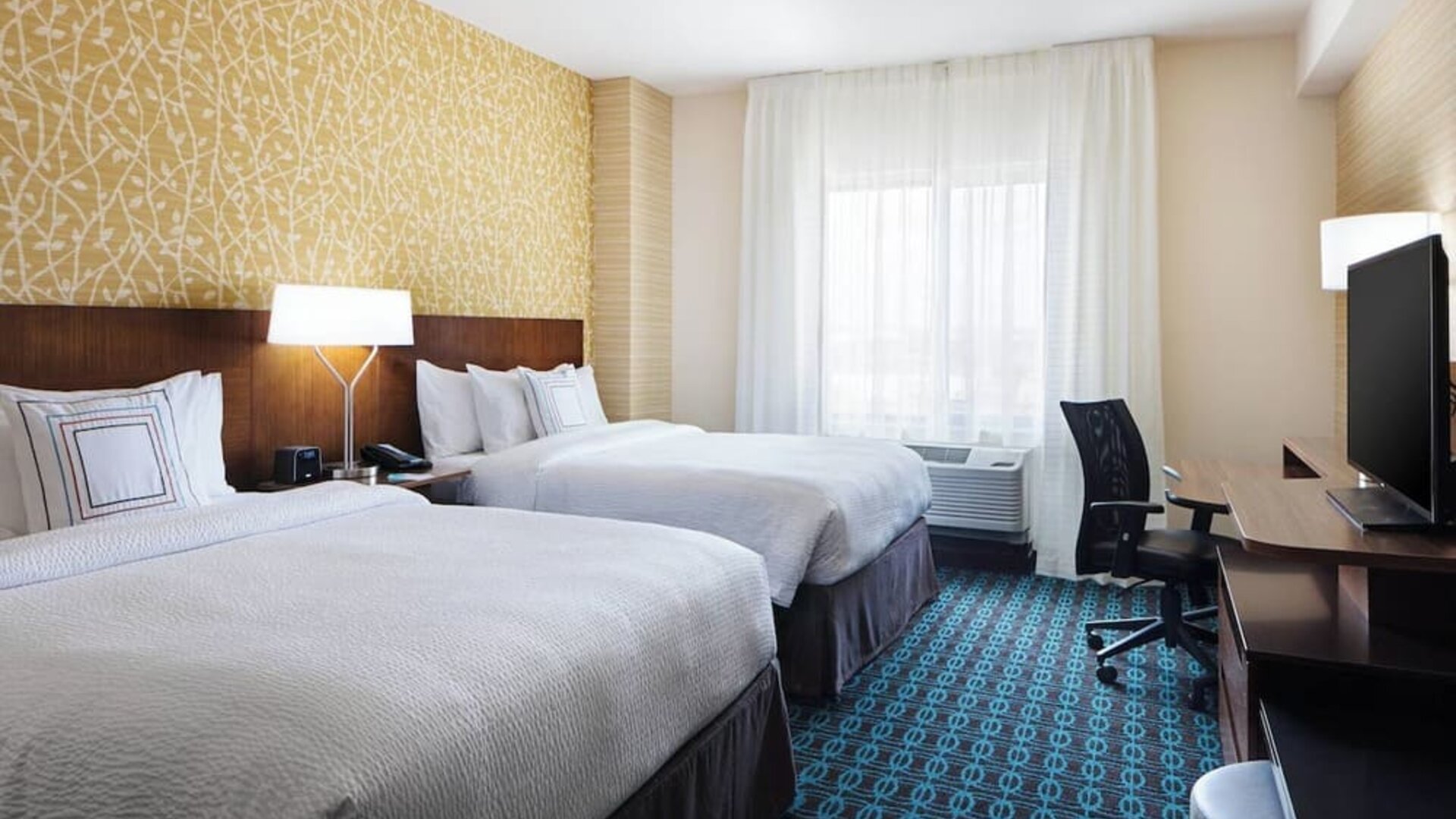 Queen beds available at Fairfield Inn & Suites By Marriott North Bergen.