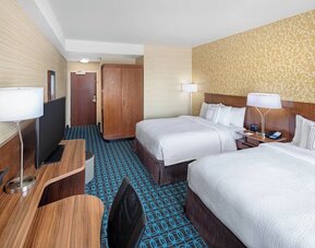 Queen beds available at Fairfield Inn & Suites By Marriott North Bergen.