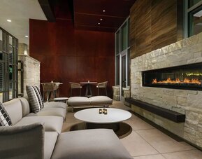 Lounge area at Hilton Garden Inn Sunnyvale.