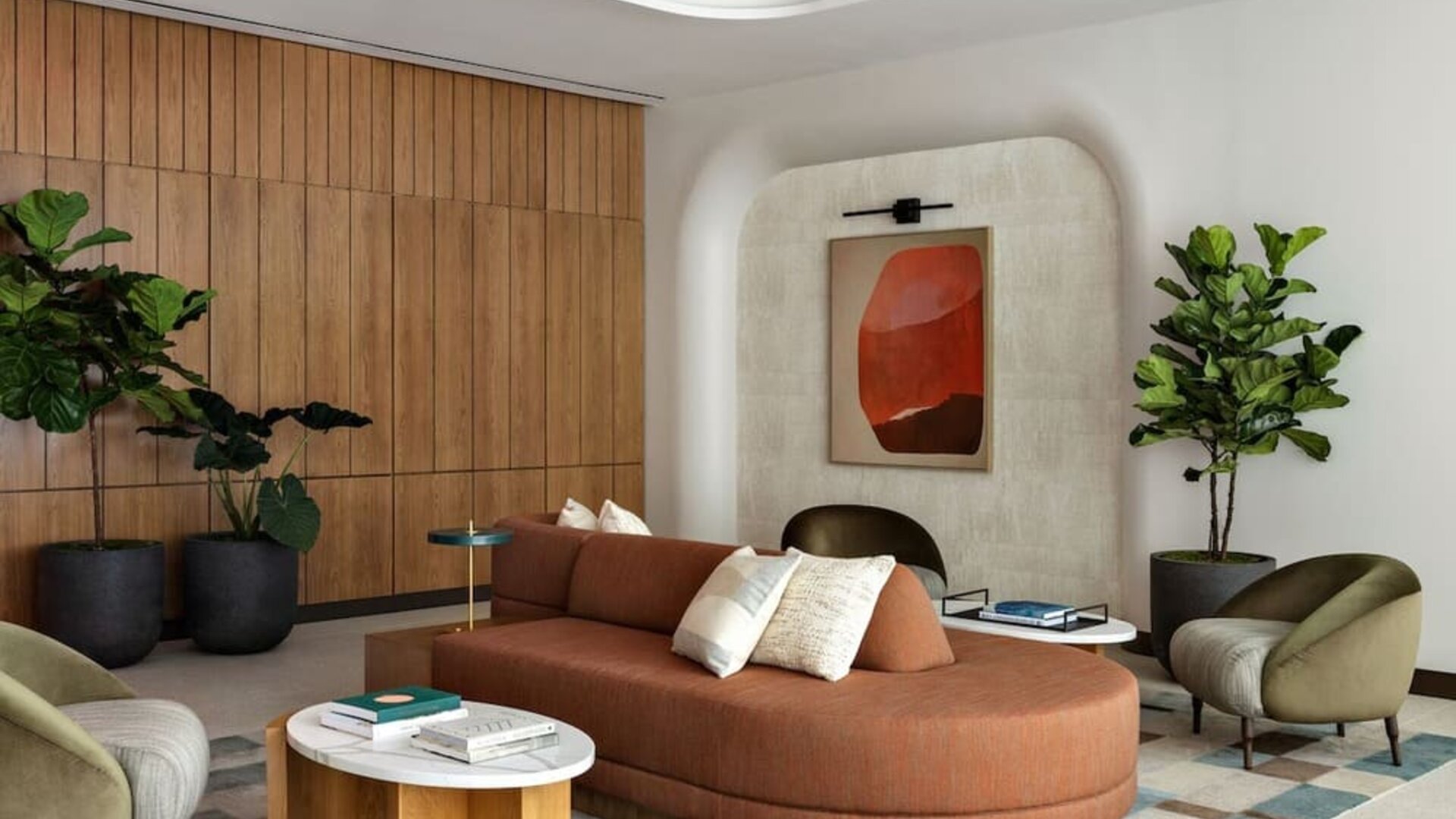 Lounge seating at Kimpton Theta New York - Times Square.