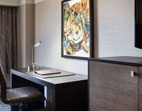 Day use room's workspace at DoubleTree By Hilton San Francisco Airport North Bayfront.