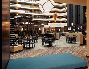 Dining area at Embassy Suites By Hilton Los Angeles-Intl Airport North.