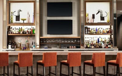Hotel bar at Crowne Plaza Dallas Market Ctr - Love Field.