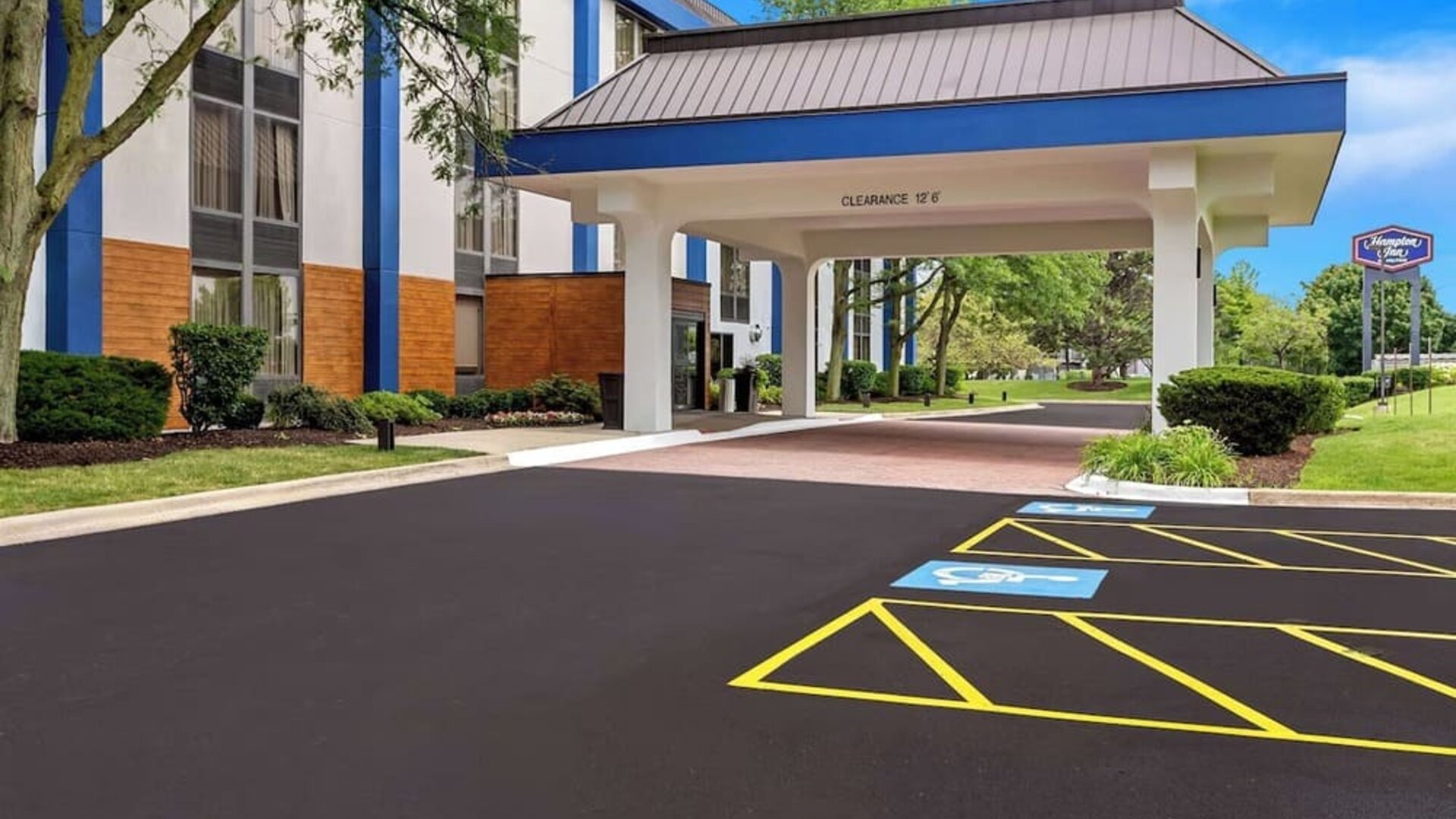 Parking available at Hampton Inn Chicago/Naperville.