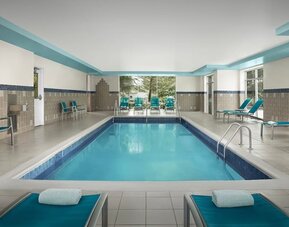 Refreshing indoor pool at TownePlace Suites Franklin Cool Springs.