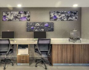 Business center with PC, internet, and printer at Sleep Inn Oakbrook Terrace.