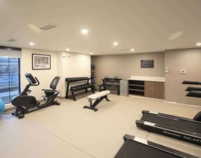 Well equipped fitness center at Sleep Inn Oakbrook Terrace.