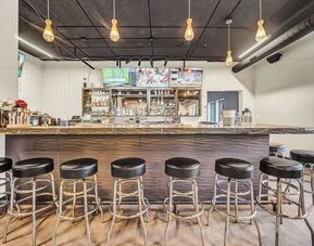 On-site bar at Radisson Hotel Schaumburg.