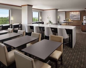 Dining area at Hilton Short Hills.