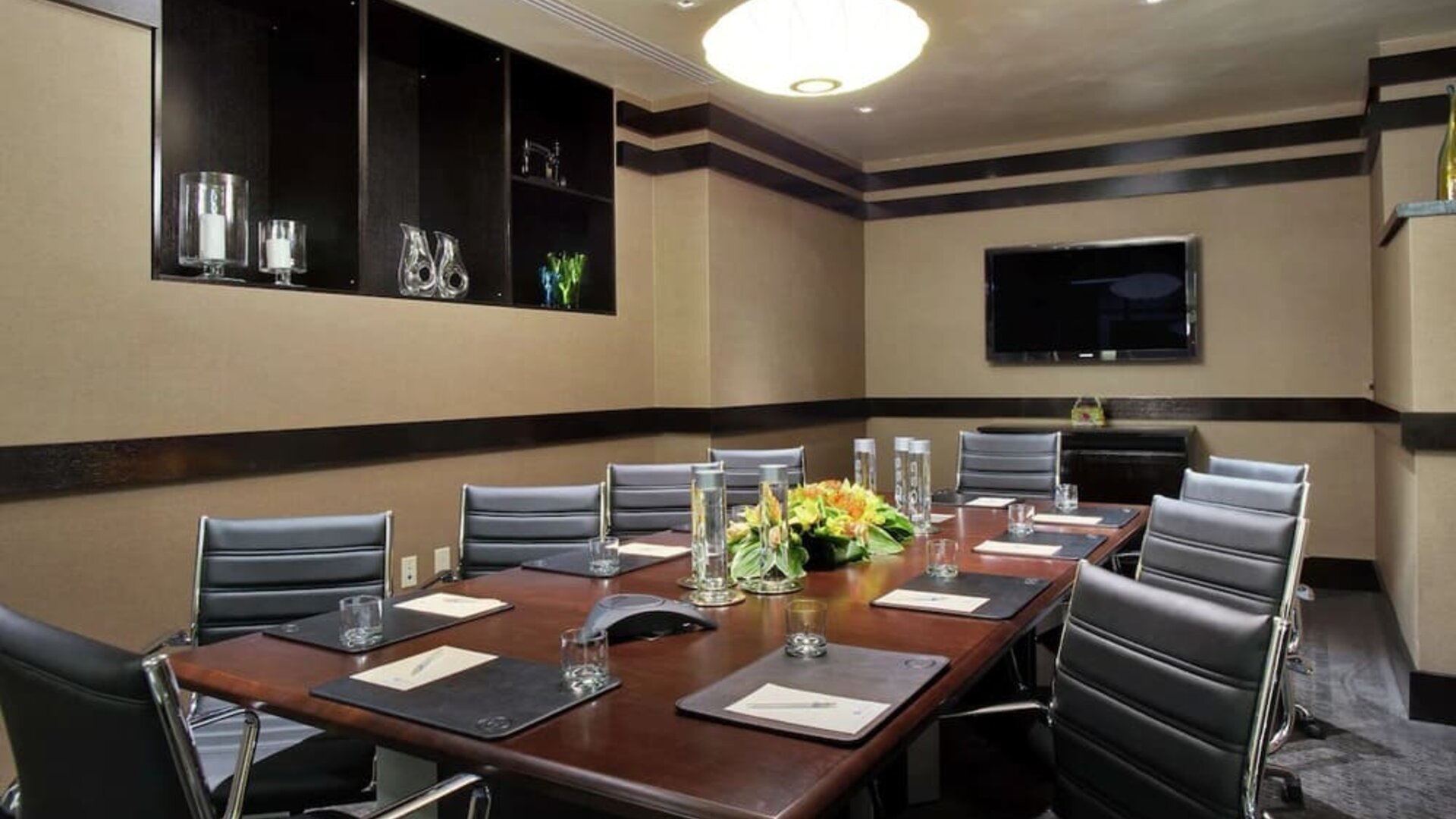 Professional meeting room at Hilton New York Fashion District.