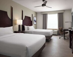 Day use twin room with work desk at Homewood Suites By Hilton Shreveport / Bossier City, LA.