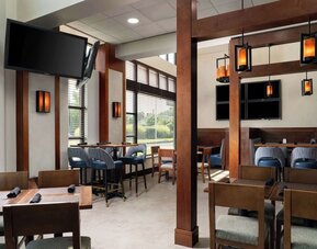 Dining area at DoubleTree By Hilton Hartford - Bradley Airport.