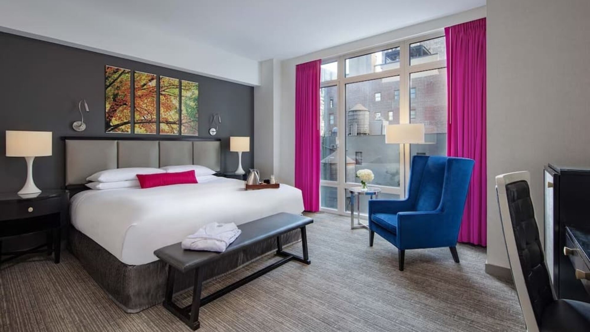 Day use room with work desk and natural light at Royalton Park Avenue.