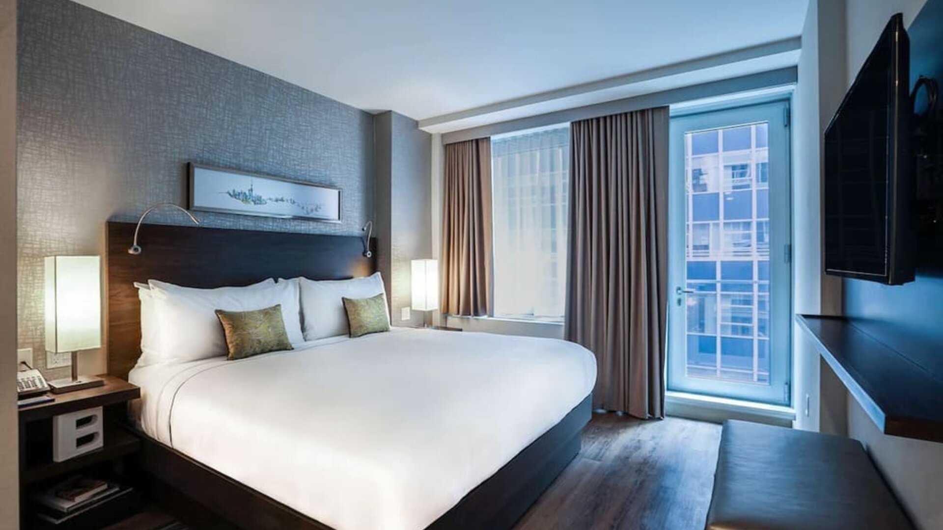 Day use room with balcony at The Bernic Hotel New York City, Tapestry Collection By Hilton.