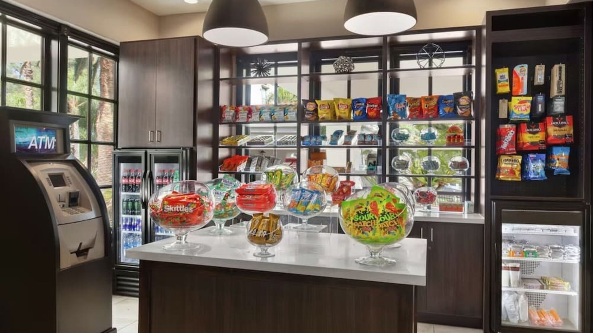 Convenience store and ATM at Embassy Suites By Hilton Arcadia Pasadena Area.