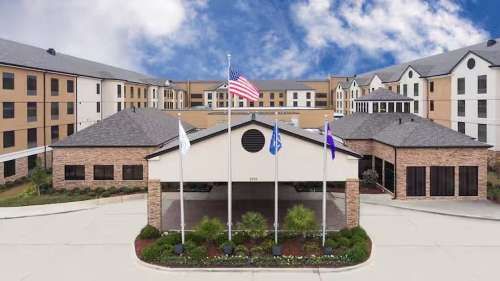 Exterior view of Hilton Garden Inn Shreveport Bossier City.