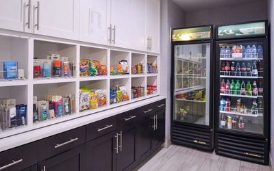 Convenience store at Homewood Suites By Hilton Dallas-Lewisville.