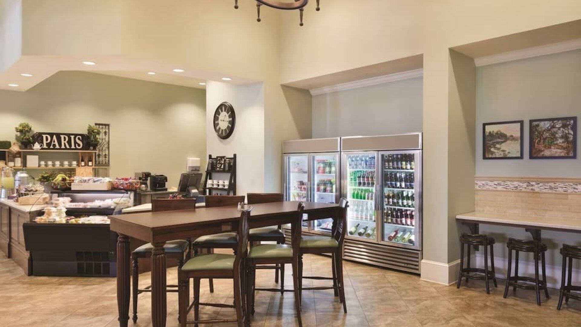 Convenience store and workspace at Embassy Suites By Hilton Savannah..
