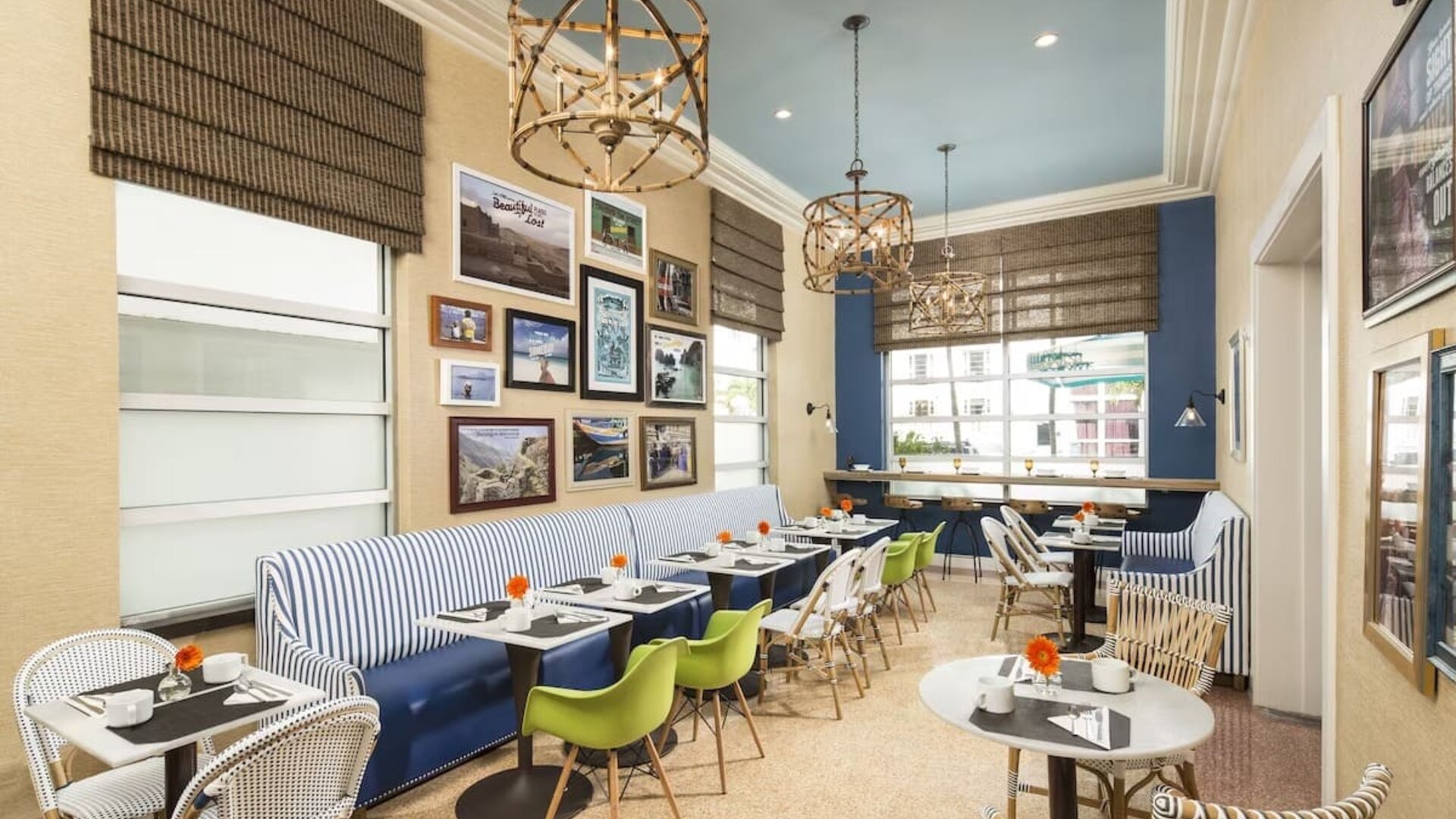 Dining area at Circa 39 Hotel.