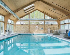 Indoor pool at Crowne Plaza Chicago SW.