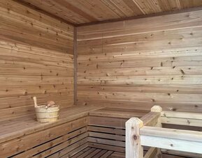 Sauna at SKYLARANNA Resort & Spa.