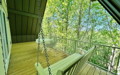 Cabin' balcony at SKYLARANNA Resort & Spa.