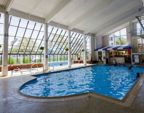 Indoor pool at Sea Crest Beach Hotel.