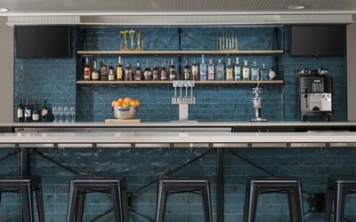 On-site bar at Hotel Caza.