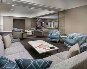 Lounge seating at Hotel Caza.