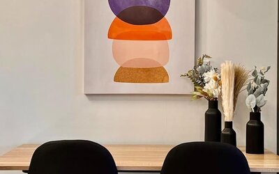 Day room with desk at The Irish Inn Boutique Hotel.